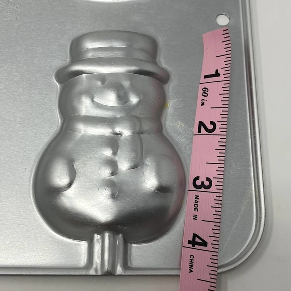 Set of 3 Vintage Wilton Holiday Christmas Baking Molds Snowmen Gingerbread Trees - Picture 9 of 10